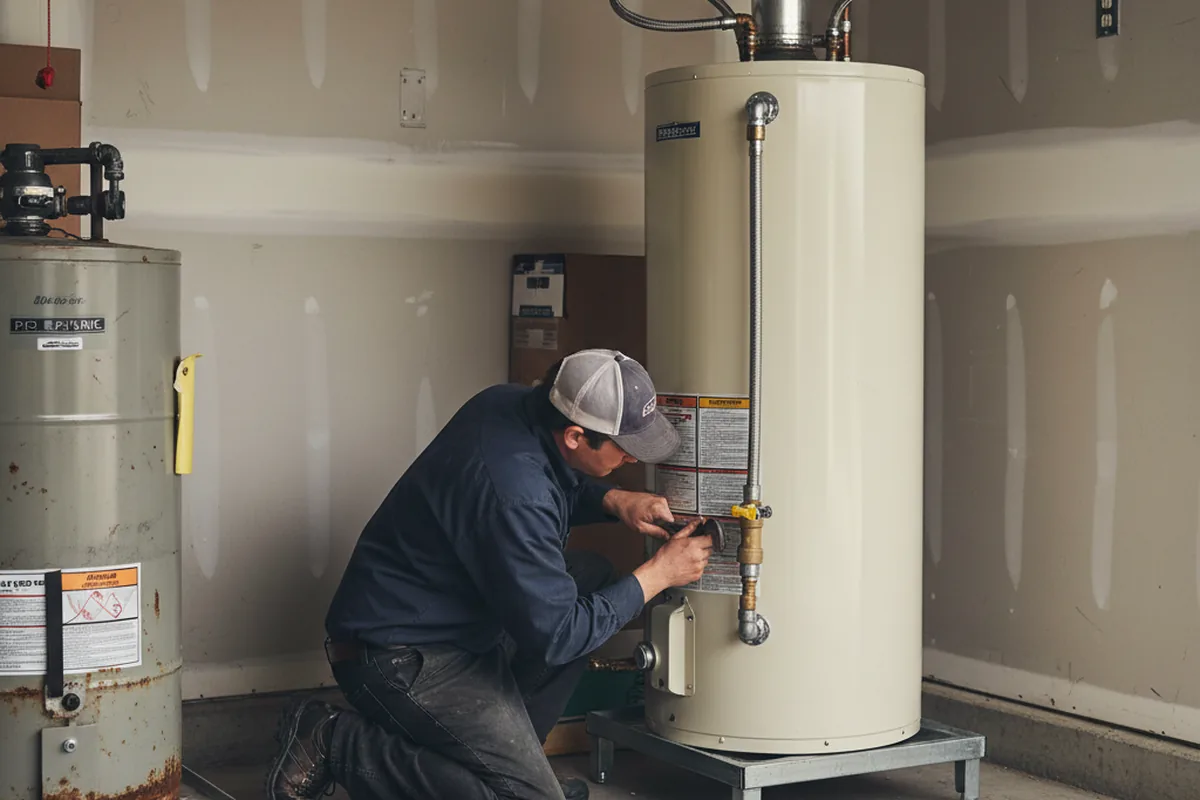 Water heater and shutoff valve replacement in Hillsdale